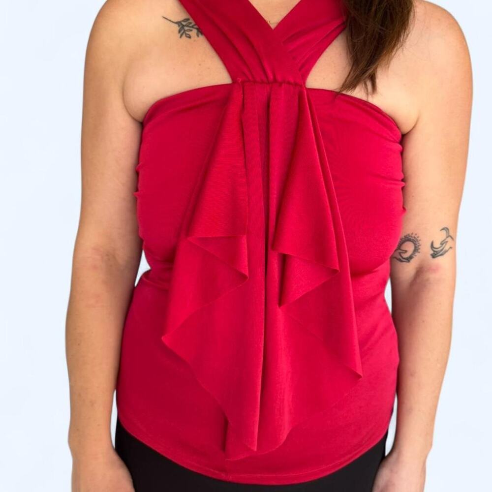 Dark fuscia y2k going out top women's size XS